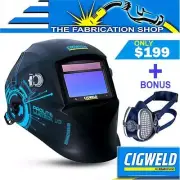 Cigweld ProLite Welding Helmet Matrix 1.0 + P2 Mask - Automatic Mig Tig 454344