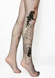 Belladonna Bae Applique Fishnets