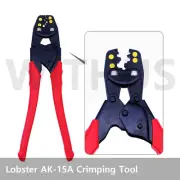 Lobster AK-15A Crimping Tool 1.25-8SQ AK15A Mini Crimp Cutter Ratcheting Crimper