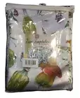 Euro Temptations Accents Violet Linen Red Peppers Tablecloth 60” Round(N4)