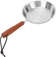 Frying Pan Skillet, Stainless Steel Frying Pan Egg Pan Fry Pan for Household Restaurant Induction Cooker Cooking (12CM)