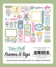 Echo Park Cardstock Ephemera-Frames & Tags, Fairy Garden