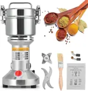 Grain Grinder Mill 500G Stainless Steel Electric Grain Mill Grinder Superfine...