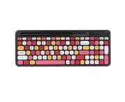 Colorful Wireless Bluetooth Keyboard - Red