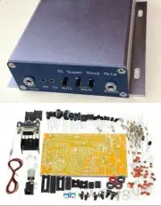 DIY Kits 51 Super RM Rock Mite QRP CW Transceiver HAM Radio HF Shortwave + Case