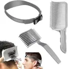 Barber Fade Combs with Hair Trimming Guide, 3Pcs Professional Cutting Comb Set,