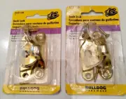 2 Bulldog Hardware Window Sash Lock Bright Brass Plated