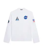 SPACE long-sleeved T-shirt XS,M Gray