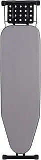Jakeefud Deluxe Ironing Board with Heat Resistant Cover and Thicken Felt Pad, Heavy Sturdy Legs,Full Size Hanger Iron Board,Foldable (L-Grey)