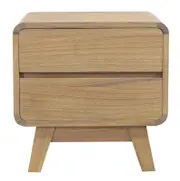 Providence 2 Drawer Side Table - Natural