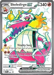Giant Pokemon Cards Promo GX VMAX EX Vstar or V Jumbo Card XXL Pokemon Advertising Box Official Card (Skeledirge EX)
