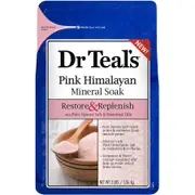 Dr Teal's Pink Himalayan Mineral Soak 1.36kg - Restore & Replenish