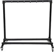 Multi Guitar Stand, 3/7 Universal Portable Guitar Display Rack with Rotatable Wheels and Non Slip Base, Foldable Guitar Stand for Acoustic Guitars, Electric Guitars or Basses