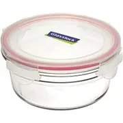 Glasslock Round Oven Safe 450ml Glass Food Container w/ Lid Kitchen Storage CLR