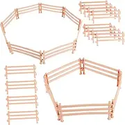 ifundom Fencing Accessory Set 50pcs Solid Farm Barn Toy Fences for Boys and Girls' Play and Education