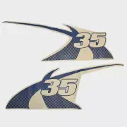 MasterCraft Boat Side Decal 7501467 | X-35 Blue 70 1/2 Inch (Set of 2)
