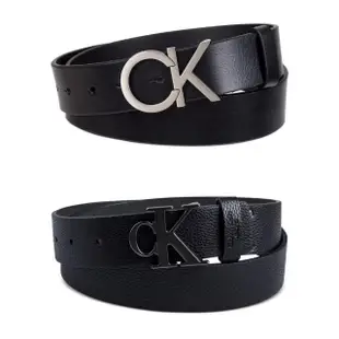 【Calvin Klein 凱文克萊】CK 經典LOGO 皮革 男生皮帶 男士腰帶(CK 皮帶)