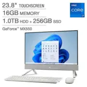 Dell Inspiron 24" FHD Touch AIO Intel i7-1255U MX550 16GB RAM 512GB SSD 1TB HDD