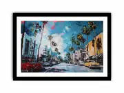 Los Angles Framed print Art Poster