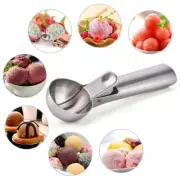 Ice Cream Scoop Stainless Steel Trigger Watermelon Baller Dessert Spoon Large