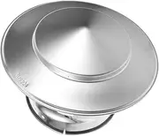 Toyvian Stainless Steel Chimney Cap Rain Cover for Outdoor Vents Easy Install Bird Design Flue Protector for Roofs and Fireplaces