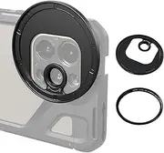 SmallRig Magnetic T-Mount to 67mm Attachable Filter Adapter, use with T-Mount Backplane 4399 for SmallRig Phone Cage for iPhone 15 Series 4407 4392 4397-4585