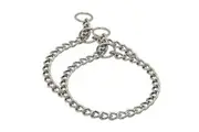 2x Royale 50cm Pet Dog Strap Silver Metal Chain Training Harness Collar