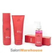 Wella Invigo Brilliance Shampoo 250ml Conditioner 200ml Booster 150ml TRI0 NEW