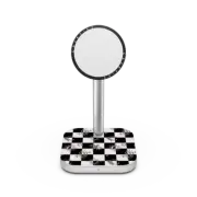 2-in-1 Charging Stand Witchy checkered print