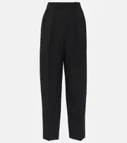 [The Row] The Row Corby high-rise wool twill straight pants AU 10 black