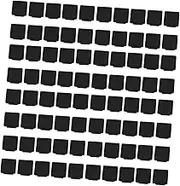 NUOBESTY 100pcs Square Plastic Furniture Leg Insert Caps Tube Bung Blanking End Covers Flexible Ridges for Secure Fit Protect Floors from Scratches and Damage