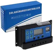 OZSTOCK® Solar Panel Regulator Charge Controller USB 10A/20A/30A 12V-24V (20A)