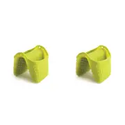2x Dexas Silicone 7.5cm Pinch Oven Hand Mitt Kitchen Cooking Protection Green