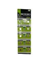 SCRCEO AG11 LR721 362A New Alkaline Coin Batteries 1.5V - Pack of 10