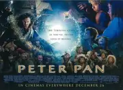 Peter Pan movie poster - Jason Issacs, J. M. Barrie, Tinkerbell - 12 x 16 inches