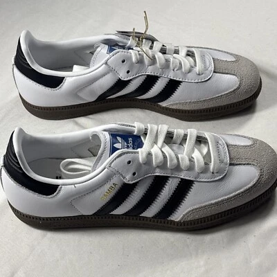 Size 7.5 - adidas Samba OG White Clear Granite W Box Has Damage