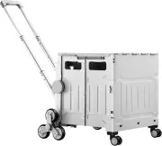 Presale 75L Large Foldable Shopping Trolley Stair Climbing Wheels Camping Cart