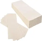 Maitys 100 Pieces Body and Facial Muslin Strips for Hair Removal Natural Muslin Epilating Strips 2.8 x 7.9 Inches Large Bulk for Women and Men
