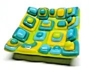 Fused Art Glass Mini Dish