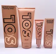 Colourpop Sol Body Gradual Fake Tan Tanning Lotion Face & Body Bundle Fair-Light