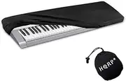 Elastic Dust Cover w/Bag for Casio CTK-7200 / CTK7200 / CTK-6200 / CTK6200 / CTK-6250 / CTK6250 / CTK-2400 / CTK2400 Electronic Keyboard Digital Piano + HQRP Coaster