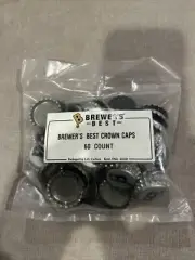 Brewer's Best Crown Bottle Caps Silver 60 Count Home Brewing Brewery