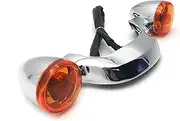 HTTMT MT444-001- Domestic Bullet Rear Light Bar Compatible with '10-later Street Glide w/Orig.turn signal Amber