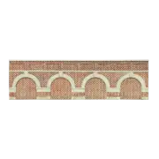 LOW LEVEL ARCHED RETAINING WALLS X2 RED BRICK