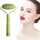 new Facial Massage Roller Guasha Scraping Board Set Double Heads Jade Stone