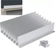 8 Pcs Gutter Valley Splash Guard,Straight Rain Diverter Roofing Gutter Guards