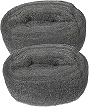GLEAVI 2pcs Steel Wool Roll Polishing Wire Mesh Buffing Steel Wool Coarse Wool Fabric Polishing Wool Fabric Cleaning Steel Wool Polish Cleaning Tool Steel Wire Paint Surface Wood