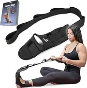 DMoose Calf Stretcher & Foot Stretcher for Plantar Fasciitis - Hamstring Stretcher Stretching Strap for Achilles Tendonitis, Leg Stretcher Ligament Stretching Belt for Pain Relief, Dancers & Yoga