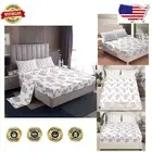 Whimsical Elephant and Butterfly Full Bed Sheets Set with 16 Inch Deep Pockets