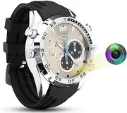 HopeGem Spy FHD 1080P Camera – Portable Hidden Watch Wearable Cam with 32G for Business Negotiations/Journalist Interviews/Course Learning Etc Secretly Recording Video